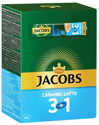Кавовий напій Jacobs Caramel Latte 12.3 г х 24 шт